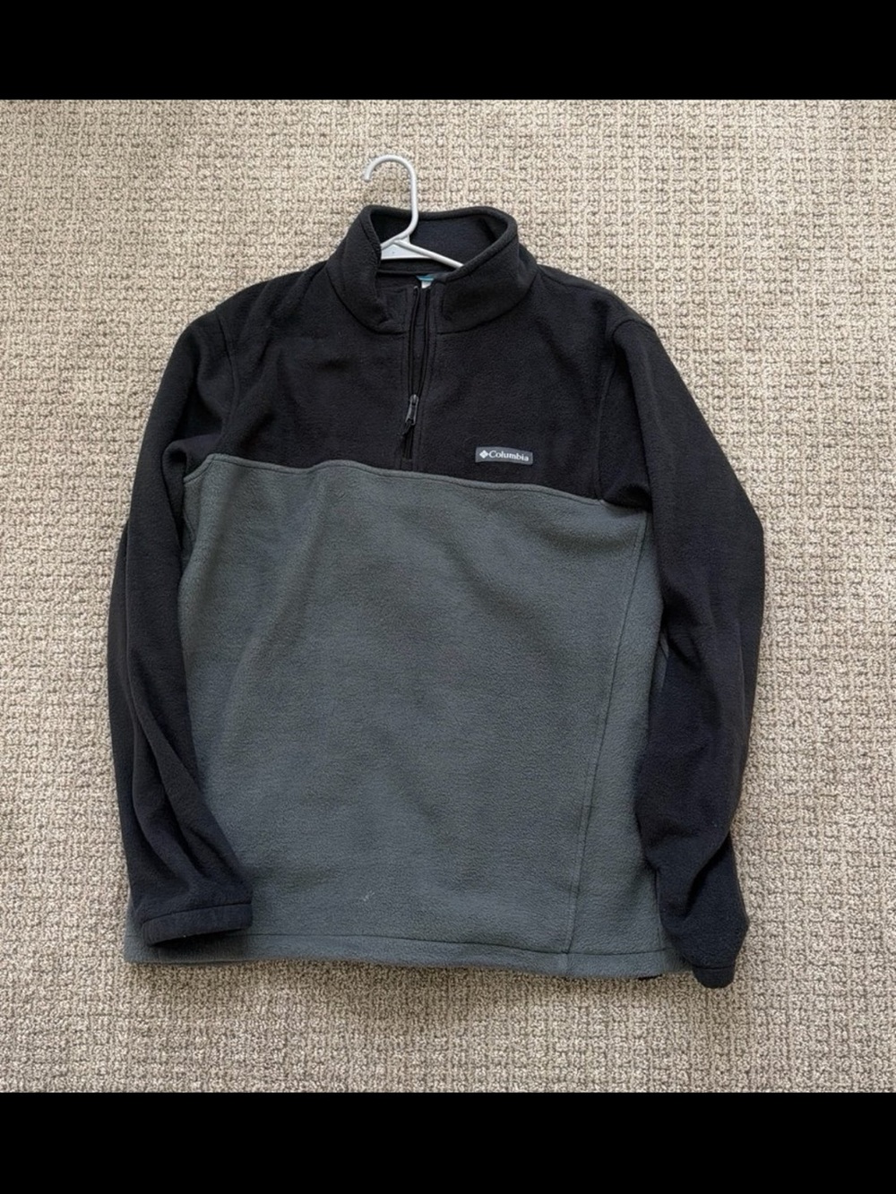 Columbia Black Full-Zip Fleece Pullover